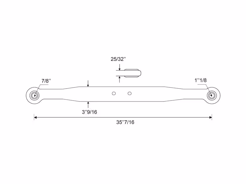 Bras de relevage - Rotule Ø 22mm - Rotule Ø 28mm - Gauche/Droit - adaptable sur tracteurs Fiat - ref 4981567
