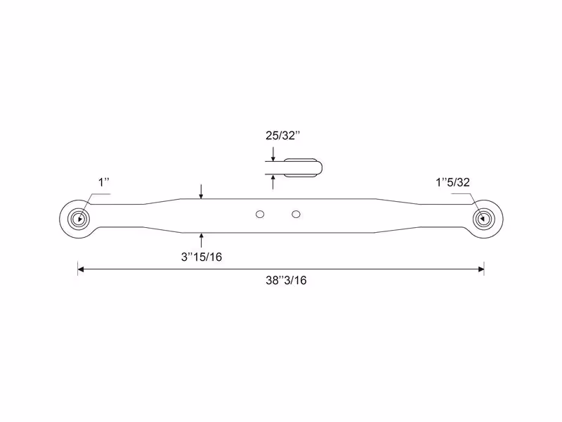 Bras de relevage - Rotule Ø 22mm - Rotule Ø 28mm - Gauche/Droit - adaptable sur tracteurs Fiat, Ford, New Holland - ref 123/5131564