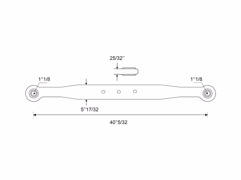 Bras de relevage - Rotule Ø 28mm - Rotule Ø 28mm - Gauche - adaptable sur tracteurs Massey Ferguson - ref 1660263M93