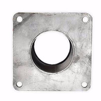 Bride carree galva + racc fem. type ferrari ø 120