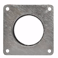 Bride carree galva + racc male type ferrari ø 120