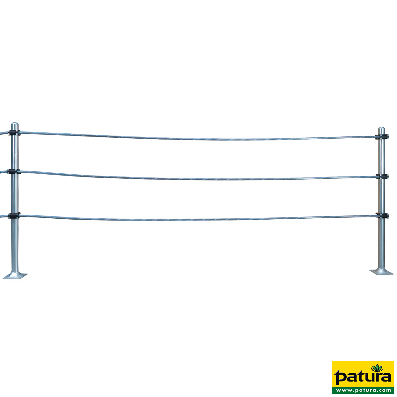 Bride croisée pour barre au garrot souple et poteau d = 76 mm
