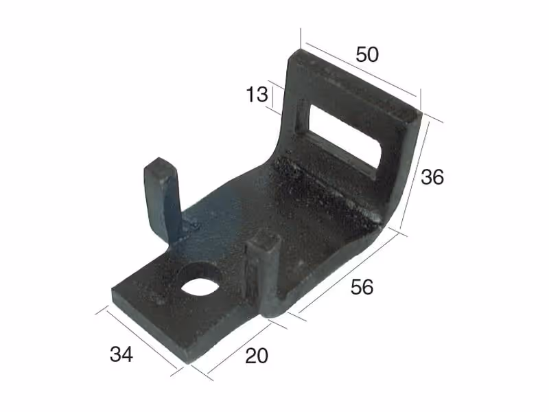 Bride de dent 32x10mm Suitable for 50x12mm Correspond à: STC16