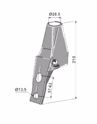 Bride de fixation Adaptable
