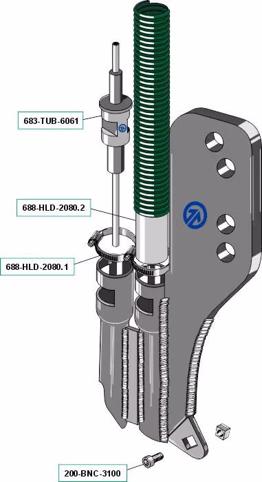 Bride de fixation VOS avec double injection Bourgault