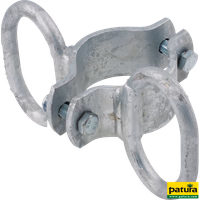 Bride double 76, verrou parallèle 2 directions, galvanisée