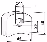Bride de support Rousseau 506836 Origine