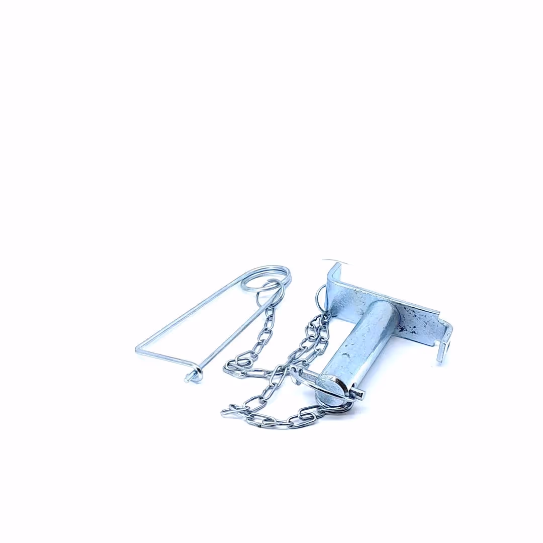 Broche avec chaîne et goupille de sécurité