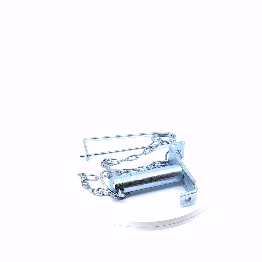 Broche avec chaîne et goupille de sécurité