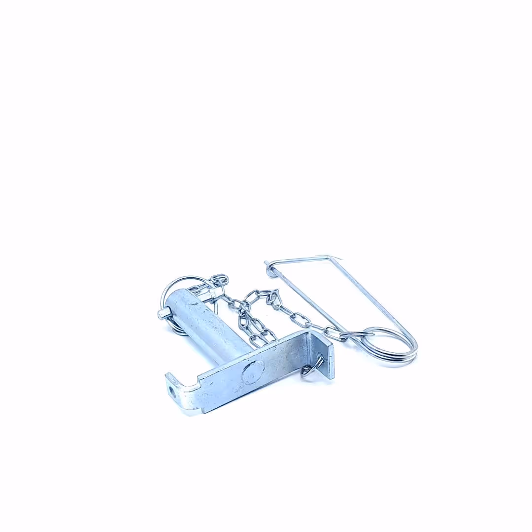 Broche avec chaîne et goupille de sécurité