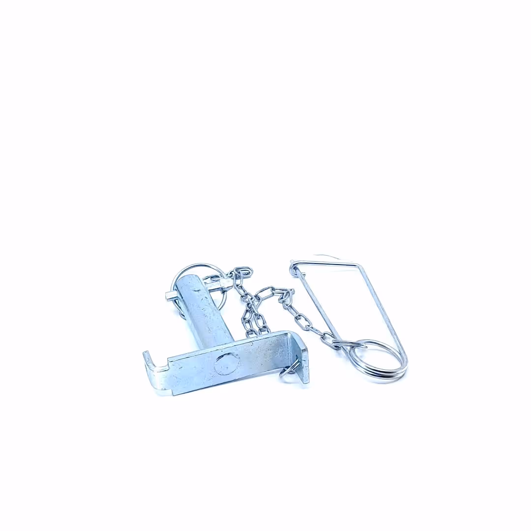 Broche avec chaîne et goupille de sécurité