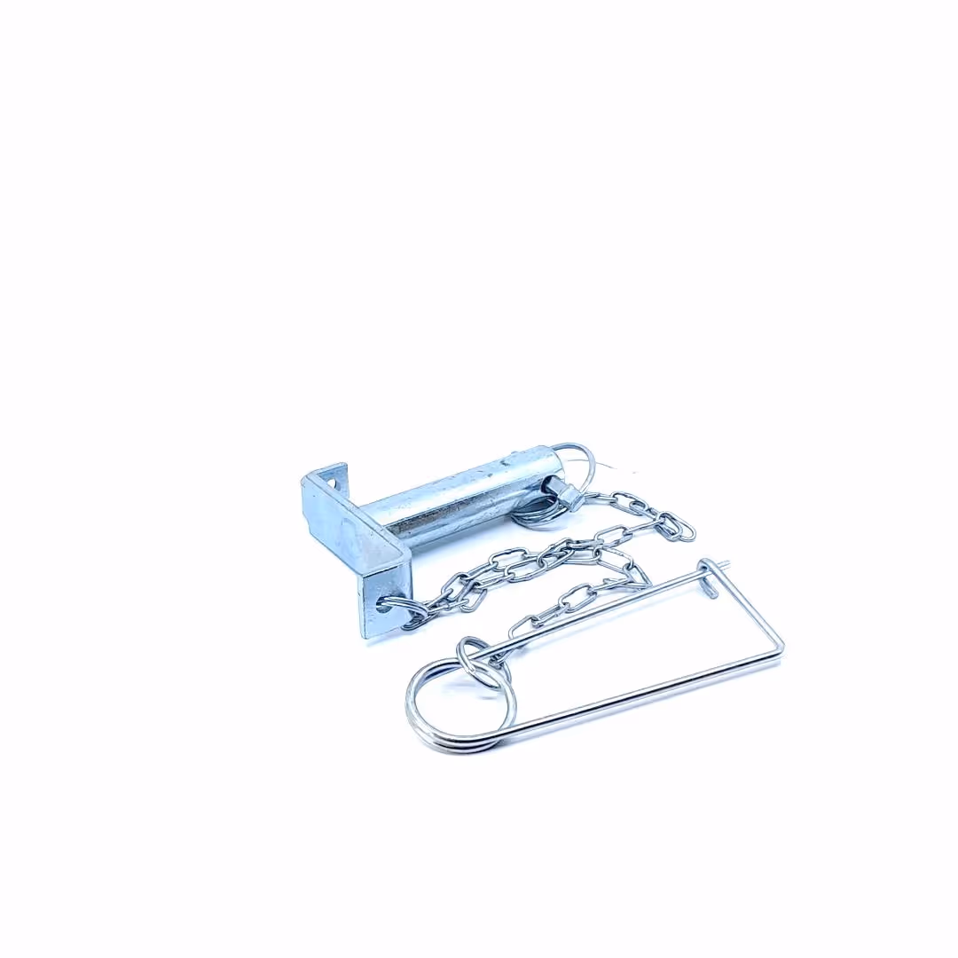 Broche avec chaîne et goupille de sécurité
