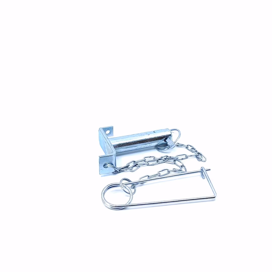 Broche avec chaîne et goupille de sécurité