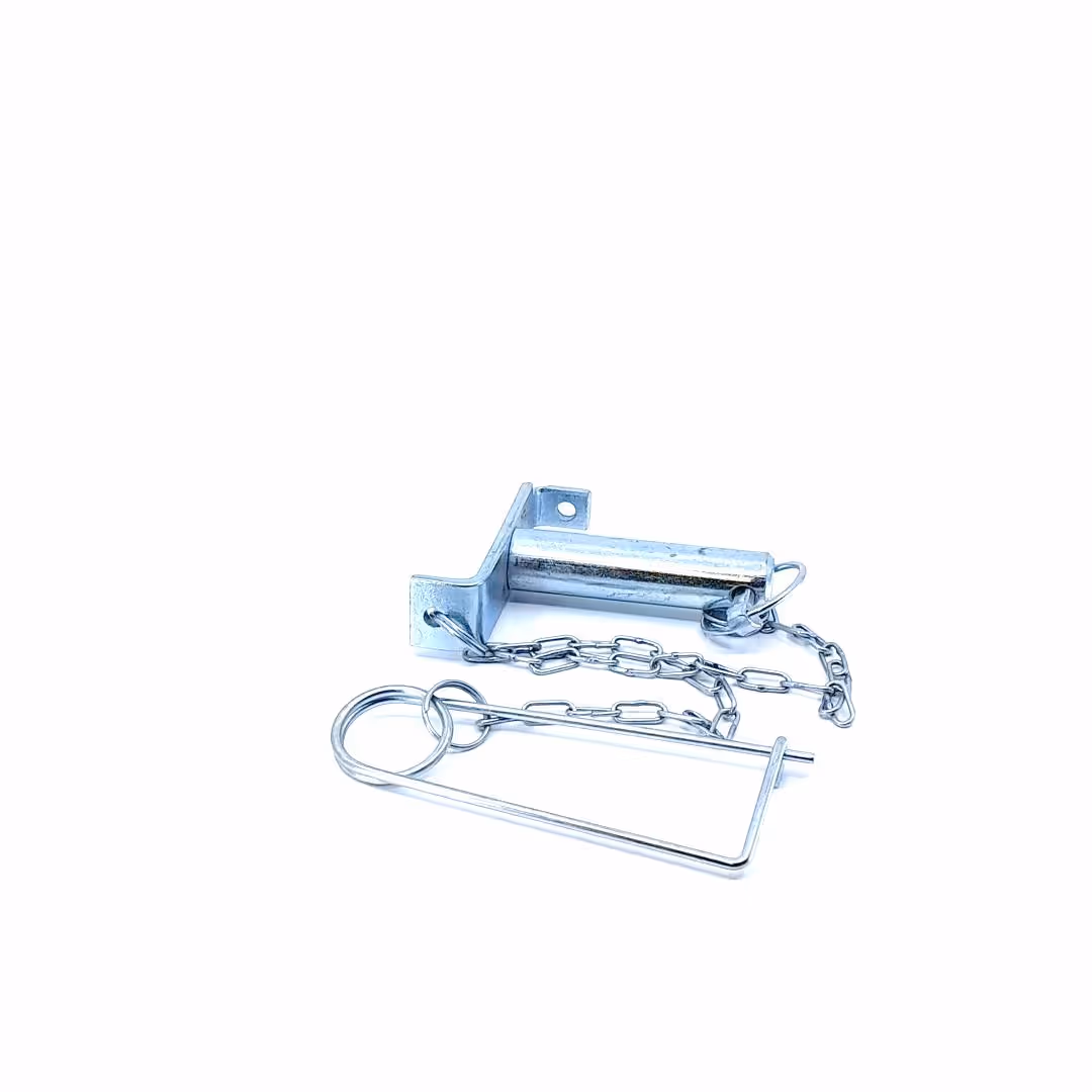 Broche avec chaîne et goupille de sécurité