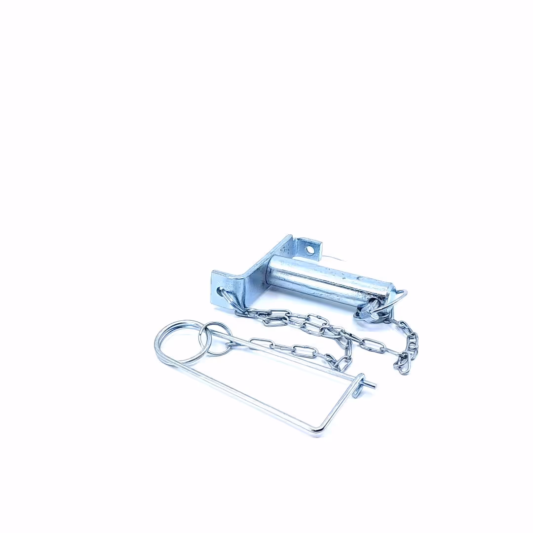 Broche avec chaîne et goupille de sécurité