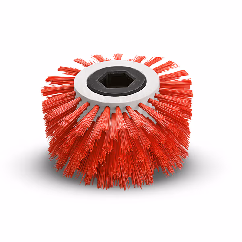 Brosse angle rouge