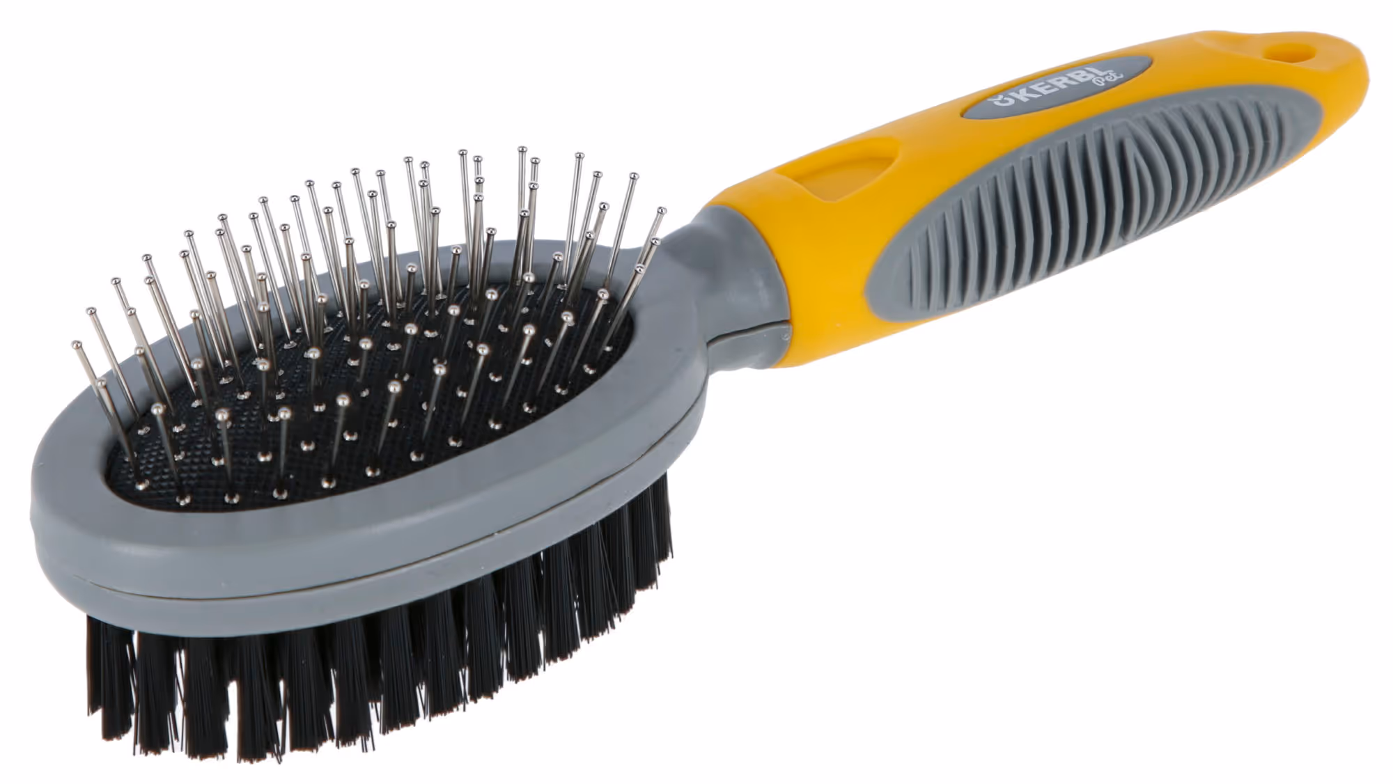 Brosse double pour rongeur jaune/gris, 20,5cm