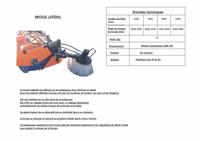  Brosse latérale pour balayeuse Métal-Technic origine