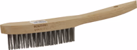 Brosse manuelle en v speciale soudure 295x145x35 fil inox