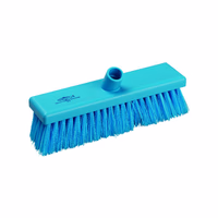 Brosse pour balai de laiterie fibres souples bleues 300x75mm