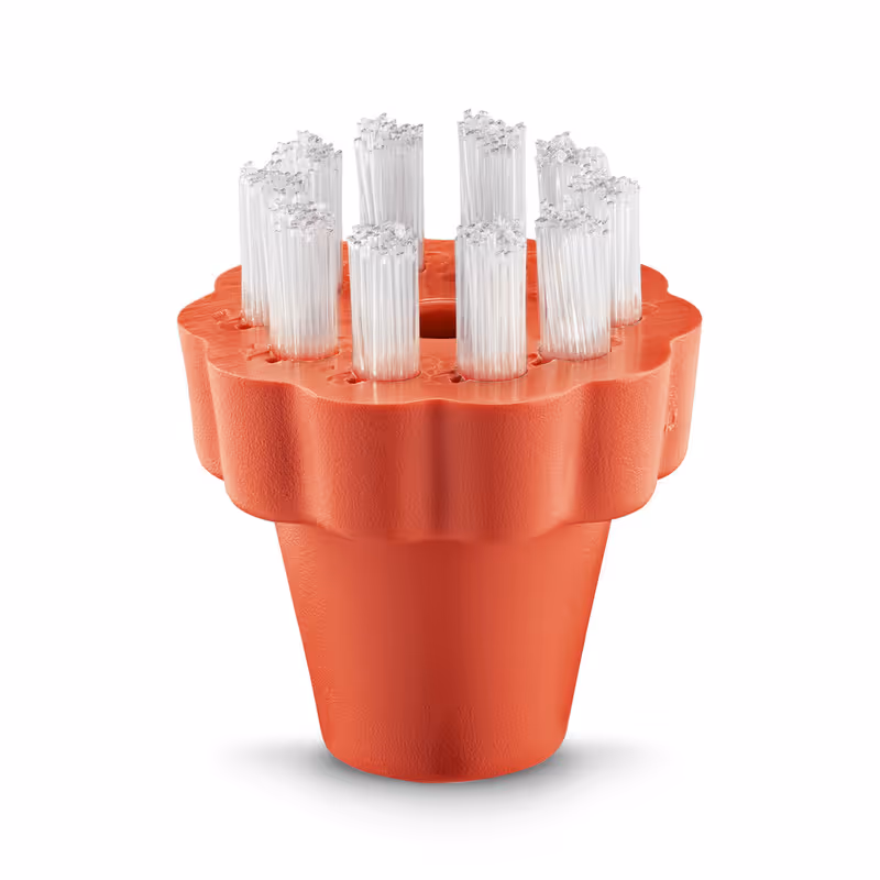 Brosse ronde rouge Pekalon