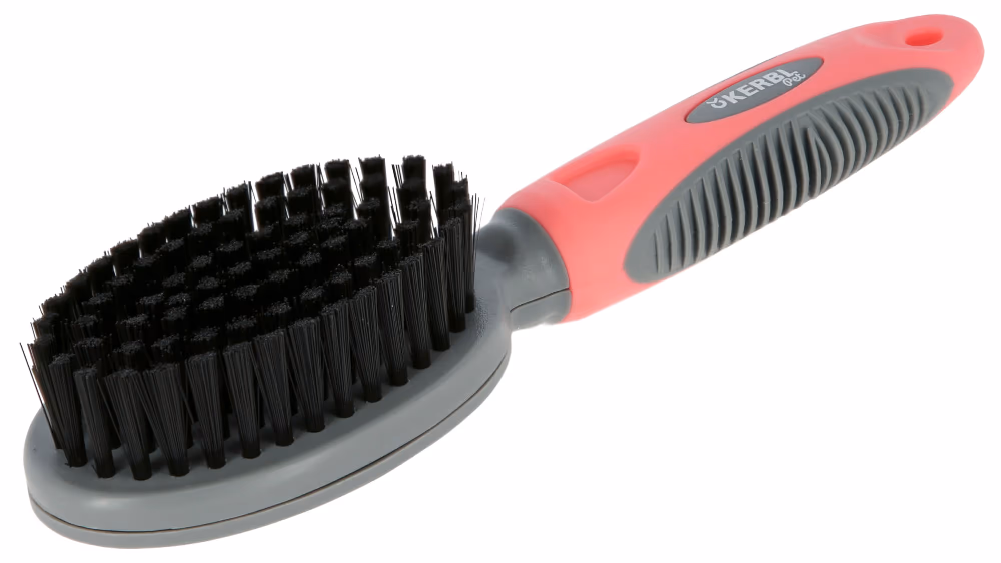 Brosse souple corail/gris, 20x5,5cm