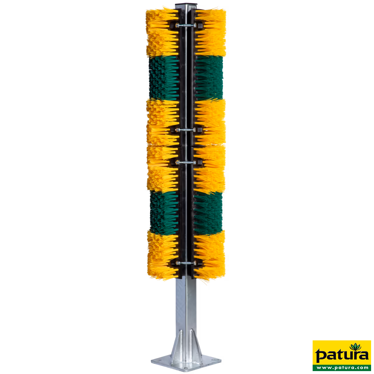 Brosse sur poteau Midi 100 x 30 cm Hauteur 1,35 m, sur platine, galvanisé