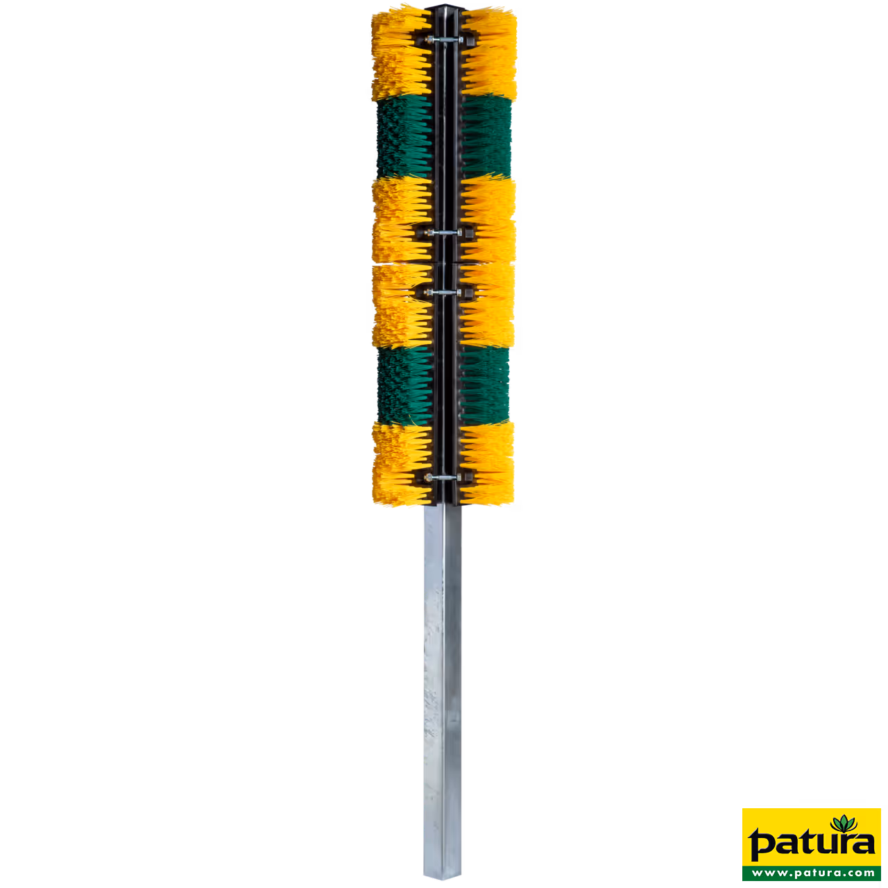 Brosse sur poteau Midi 100 x 30 cm Poteau 60x60x3 mm inclus, 1,80 m, à sceller, galvanisé
