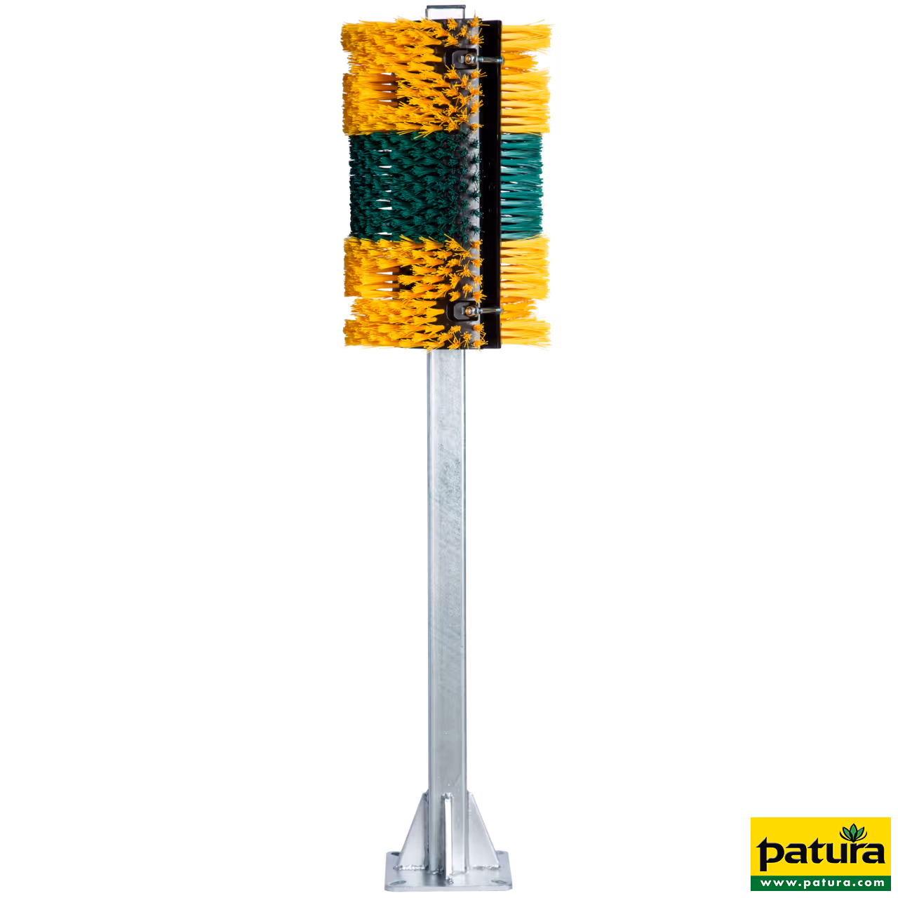 Brosse sur poteau Mini 50 x 30 cm, Hauteur 1,35 m, sur platine Galvanisé