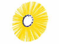 Brosses - 508mm x 127mm Plate, Matériau - Poly