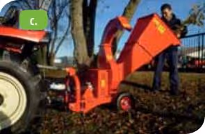 Broyeur de branches standard ø9 sans montage avec kit rallonge 50cm pour une éjection de 180cm