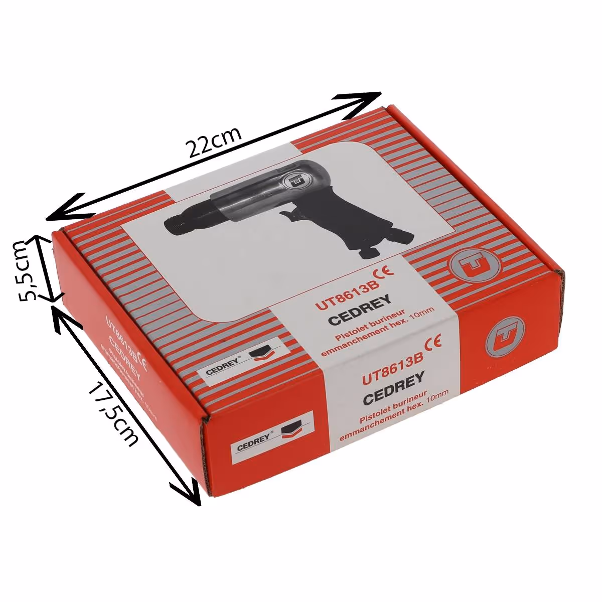 Burineur standard emmanchement hexagonal 10,2mm