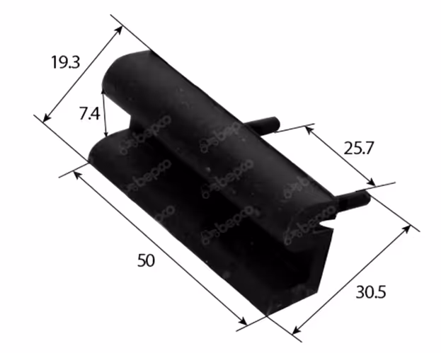 Butoir de capot 50 x 20 x 11 mm Fiat 4954150