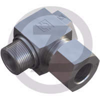 C-BOM 08 LL 10 - Raccord coudé BSP 90°, orientable