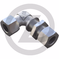 C-CL 06 L - Raccord passe-cloison coudé 90°