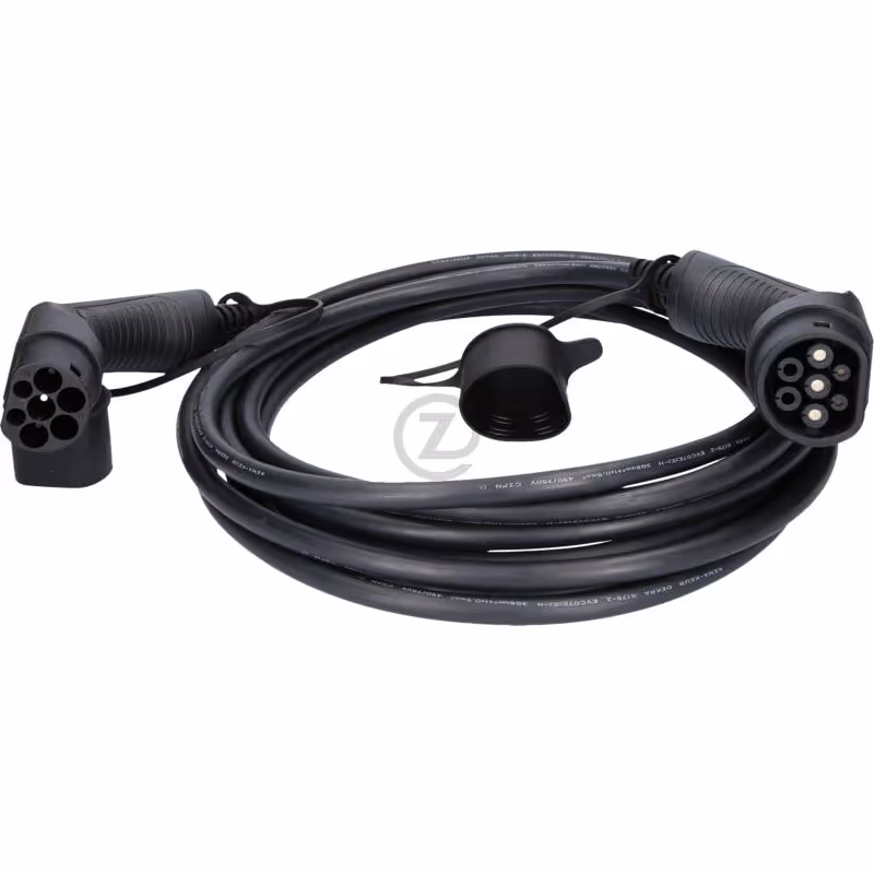 câble de charge efuturo, type 2 vers typ, droit, 8 m, 1 phase, jusqu'à 7,4 kW, 32 A, 230 V, mode 3