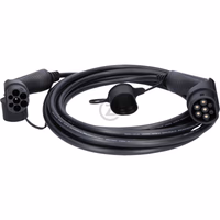 câble de charge efuturo, type 2 vers typ, droit, 8 m, 3 phases, jusqu'à 11 kW, 16 A, 400 V, mode 3