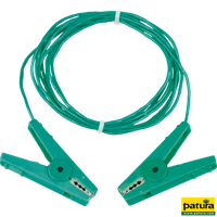 Cable de connexion terre 3 m, vert avec contacts en inox