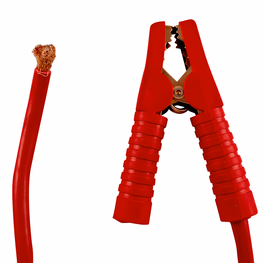 Câble de démarrage rouge pour charger la batterie avec pince d'extrémité pour réf. 53687, 53688