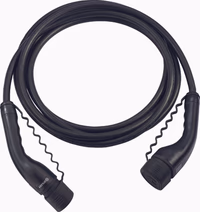 Cable de recharge véhicule élec. Type 2 vers Type 2- 5m-11Kw (triphasé 20A)