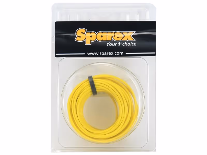 Câble électrique, Jaune. 10m, 1 fils, 1mm², (Agripak)
