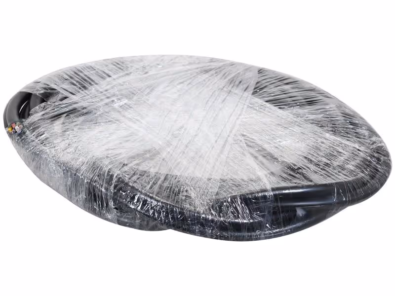 Câble électrique, noir. 1m, 7 fils, 1.5mm² - Vendu par 10