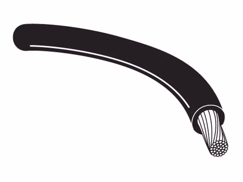 Câble électrique, Rouge. 50m, 1 fils, 1.5mm² - adaptable sur tracteurs Massey Ferguson