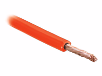 Câble électrique, Rouge. 50m, 1 fils, 1.5mm² - adaptable sur tracteurs Massey Ferguson