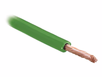 Câble électrique, Vert. 10m, 1 fils, 2.5mm²