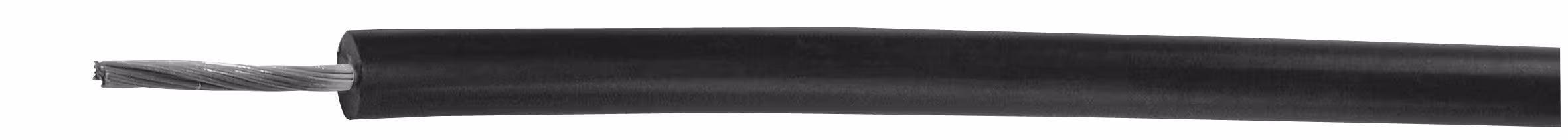 Câble haute tension noir, 25m, Ø1,6mm, enterrable