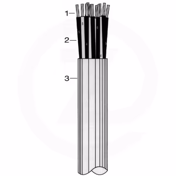 Câble plat 2x0,75mm² blanc