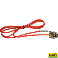 Câble raccordement fils électro- plastiques, contacts et écrou en inox, oeillets 8 mm, la pièce