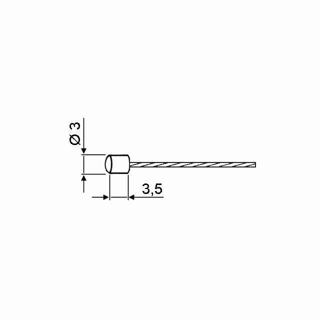 Cable souple 19 brins embout 3 x 3,5
