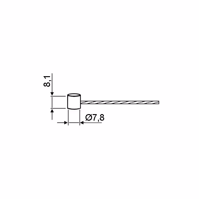 Cable souple 19 brins embout tambour 7,8 x 8,1